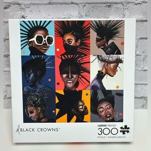 Buffalo Games - Sharif Muhammad - Black Crowns - Large Piece Jigsaw Puzzle...